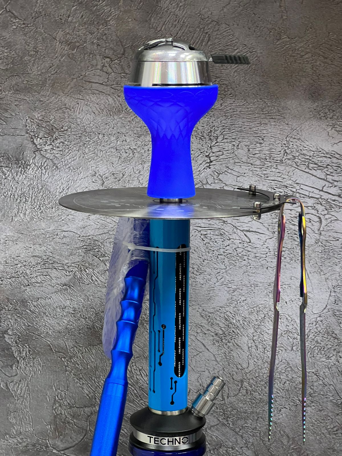 Кальян Geometry Hookah Techno 63см синий